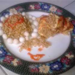 mie goreng telur gulung gunung meleleh