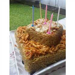 "Indomie Goreng" Birthday Tart