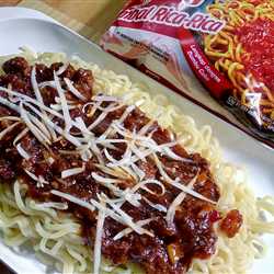Bolognaise Indomie Sambal Rica-rica Ati