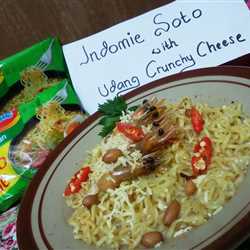 Indomie Soto with Udang Crunchy Cheese