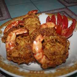 udang selimut mie