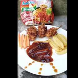 indomie chicken rolling steak 