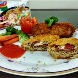 Indomie Ayam Bawang Cordon Bleu
