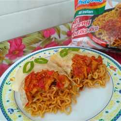 Indomie Kol Ayam Pedas