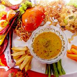 Steak kepiting saus kare ala indomie