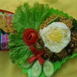 Mie goreng sambal matah rica rica