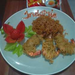mie udang bakar goreng kedinginan