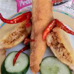 Sandwich goreng isi mie