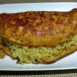 ROLL MIE OVER MEAT OMELETTE 