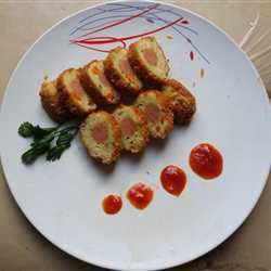 rolade mie isi sosis