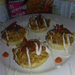 Piemie with spaghetti sauce