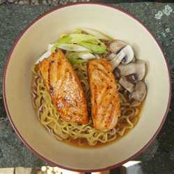 Ramen Salmon Honey Glazed