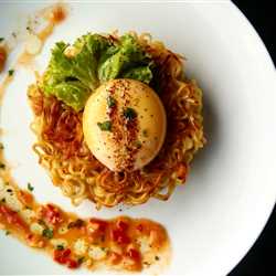 Indomie Carrot Pancake with Yolk