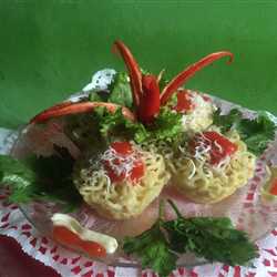 Indomie kukus keju saus