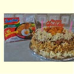 Indomie birthday cake