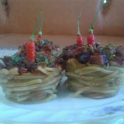 MUFFIN MIE BOLOGNESE ISI KENTANG 