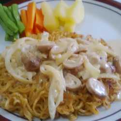 steak mie saus jamur