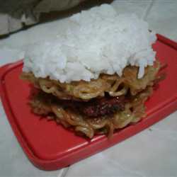 mie nasi burger