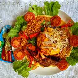 Indomie Cakalang Fufu Paniki Kuning.