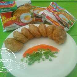 Indomie with chicken potato