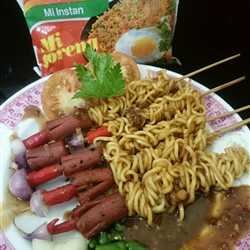 Sate Lilit Indomie sambal kacang
