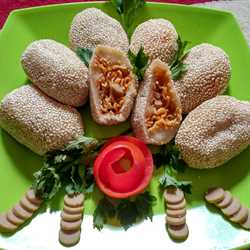 Onde Rudal Mie Dendeng Balado with Sausage