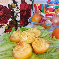 Baked Tomato "Indo mie" & Chess