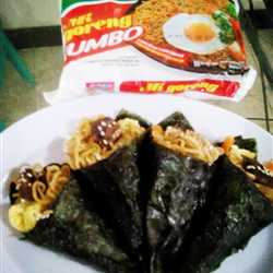 Indomie Beef Teriyaki Hand roll
