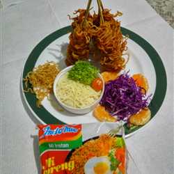 Sate Lilit Mie with sauce Rempah