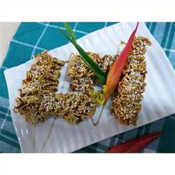 indomie caramel sauce with sesame