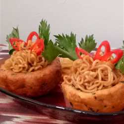 Indomie perkedel tempe