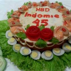 Tart Ulang tahun Indomie goreng super enak