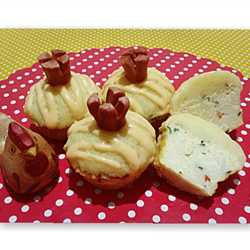 Indomie cupcake mashed potatoes topping