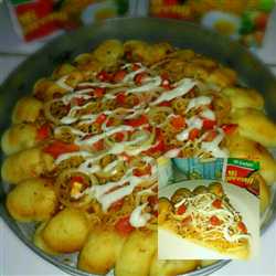 Cheesy Bites Indomie Pizza