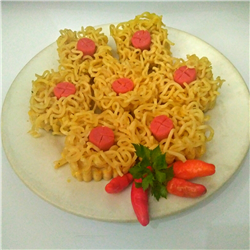 Mie keranjang kukus/goreng