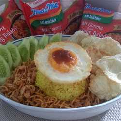 Nasi Kuning Indomie Balado