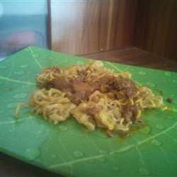 Cilor (Aci Telor) Mie Rendang
