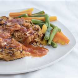 Steak mie with bbq sauce