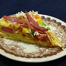 Colorful Pizza Noodle with Sausage Stuffed Crust