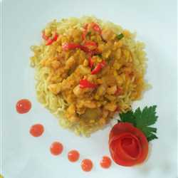 Indomie Udang Saos Telur Asin
