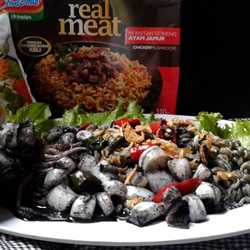 Indomie Kuah Hitam Cumi Pedhas