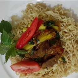 Indomie goreng  woku daging