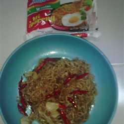 Mie goreng teri yaki