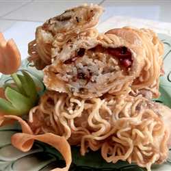 lemper in fried pizza indomie