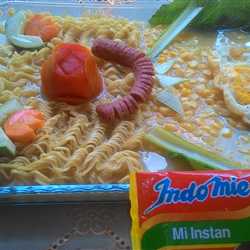 indomie sup kari ayam jagung