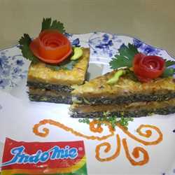 Indomie da pusing (indomie daun pucuk singkong)