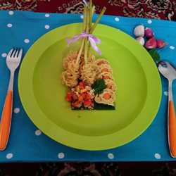 Indomie sate lilit sambel matah