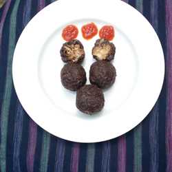 Bola-bola mie buah coklat keju