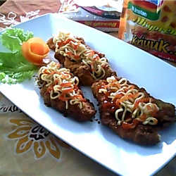 Mie Terjepit Ayam Katsu