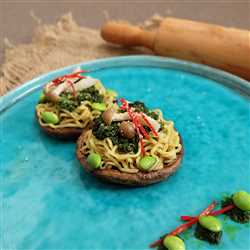 Stuffed Mushroom Indomie Basil Pesto